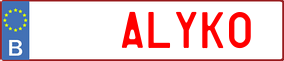 Truck License Plate